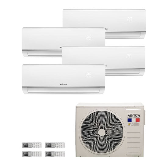 Quadrisplit reversible air conditioner (x4) - Air to Air heat pump (PAC)
