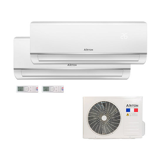 Bisplit reversible air conditioner (x2) - Air to Air heat pump (PAC)