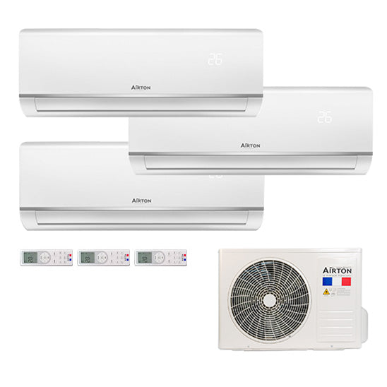 Trisplit reversible air conditioner (x3) - Air to Air heat pump (PAC)